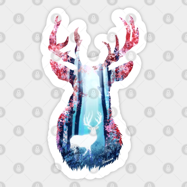 Spirit Deer Sticker by DVerissimo